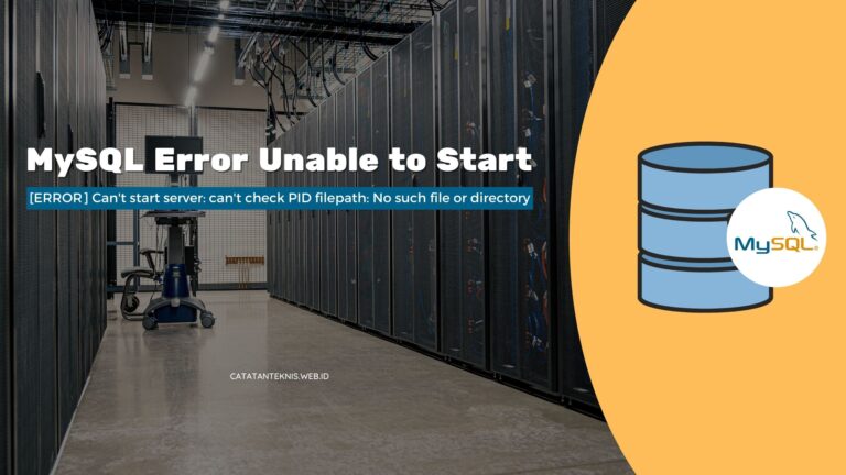 Banner - MySQL Error Unable to Start